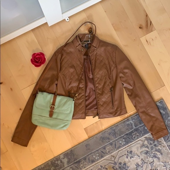 Rue21 Jackets & Blazers - Rue 21  Faux Leather Jacket